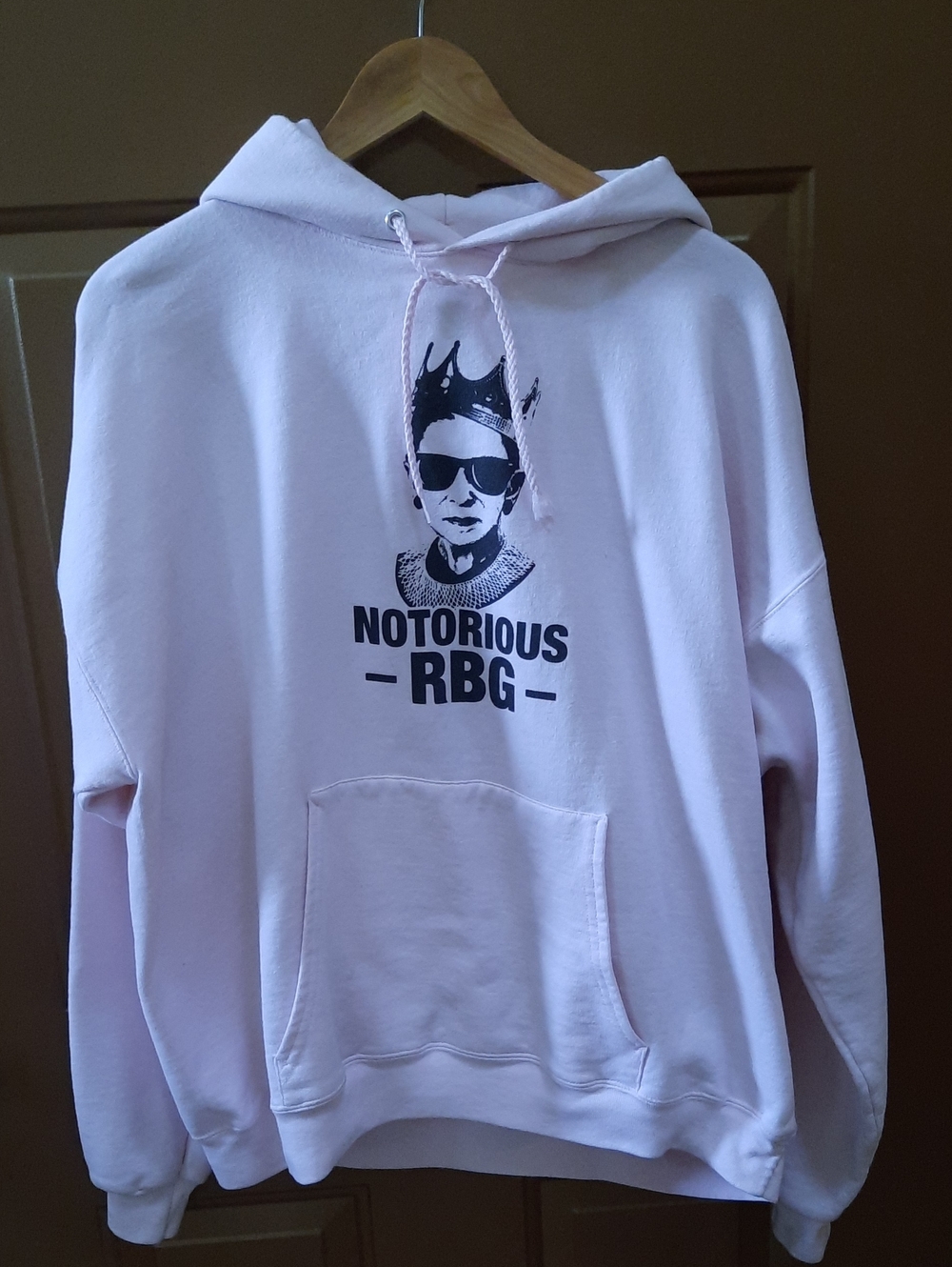 Hanes Pink Notorious RBG Pullover Hoodie